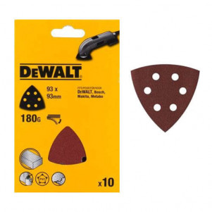 Шлифлисты DeWALT для дельташлифмашин, 93мм, зерно 240, 6 отв. (10 шт.)