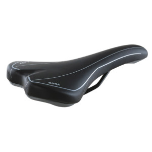 Седло велосипедное Selle Monte Grappa Bora, черно-серое