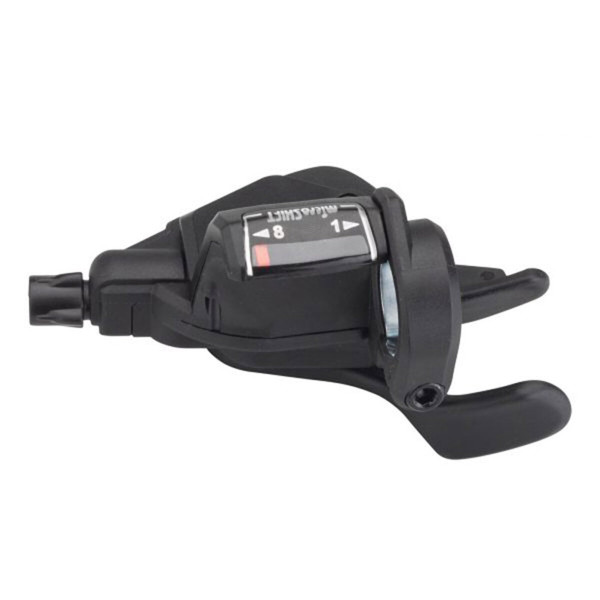 Картинка - Манетки MicroSHIFT Mezzo 2x8s (пара) с индикатором, тросики L2140/1700