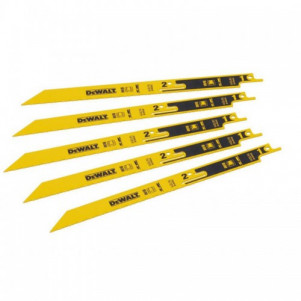 Полотно пильное DeWALT "BREAKAWAY" (два полотна в одном) по лист. мет.,трубам и проф.,L=230мм,5 шт.