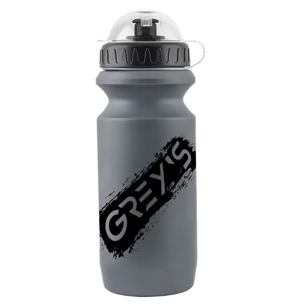 Картинка - Велосипедная фляга Grey's 600мл серая с защитным колпачком GR15680