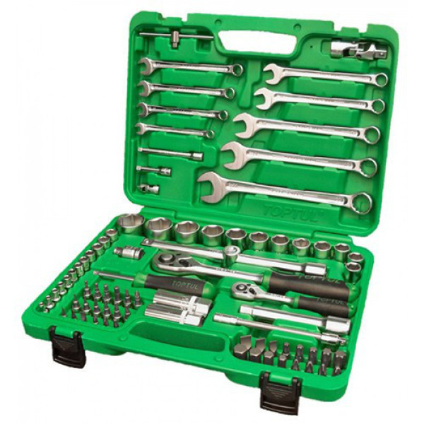 Фото - Комбінований набір інструментів TOPTUL 82 шт GCAI8201