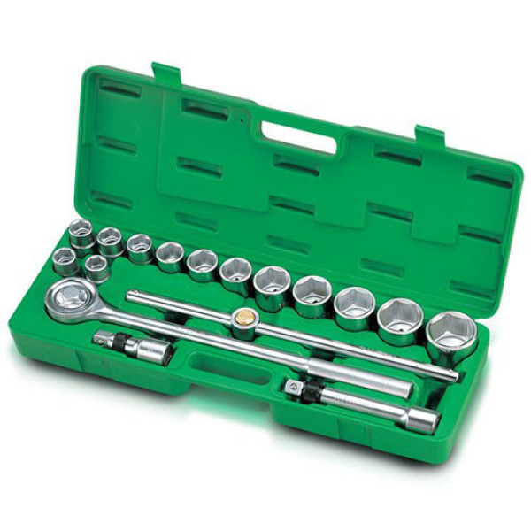 Картинка - Набор головок с трещоткой TOPTUL 3/4" 17 шт GCAI1701
