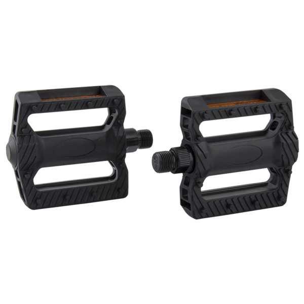 Фото - Велосипедні педалі Grey's із рефлектором із поліпропілену, чорні, 1 пара GR14130