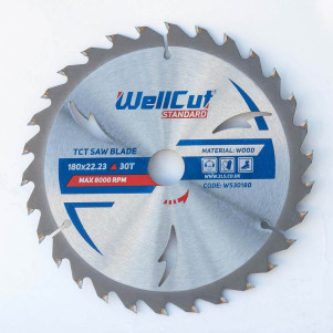 Пиляльний диск WellCut 180x22,23 мм, 30Т