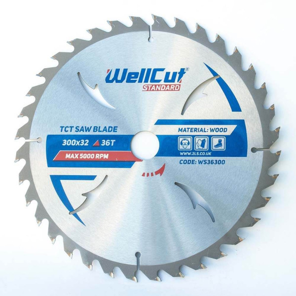 Картинка - Пильный диск WellCut 300 x 32 мм, 36T