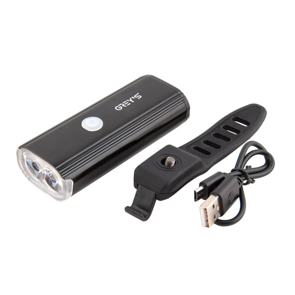 Картинка - Фонарик на велосипед Grey's LED 2xCree XP-G 750lm 4000mAh microUSB