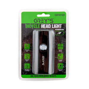 Фонарик на велосипед Grey's LED 2xCree XP-G 750lm 4000mAh microUSB