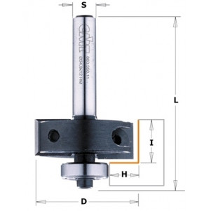 Фреза для выборки четверти с сменными ножами HM H = 9,5 D = 34,9 I = 12 L = 53 S = 8 мм (660.350.11)
