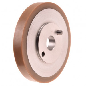 Ролик D = 140 F = 25 I = 20 резинка 70 ShA коричневый WADKIN