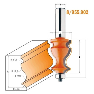 Фреза для карнизов (мультипрофильная) HM D=27 I=41 S=12,7 (855.902.11)