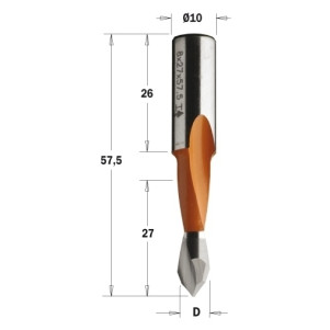 Свердло P HW D = 8 I = 27 L = 57,5 ​​S = 10x26 LH XTREME-HW (313.080.42)