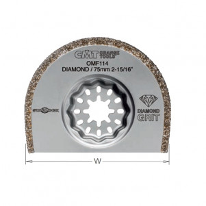 Пильное полотно осциляционное W = 75 K = 2,2 1 шт. STARLOCK (OMF114-X5)