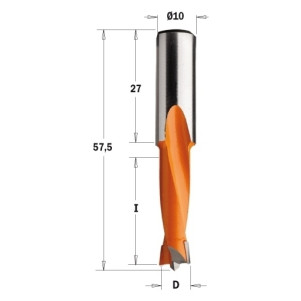Свердло NP HW D = 12 I = 27 L = 57,5 ​​S = 10x27 LH (310.120.12)
