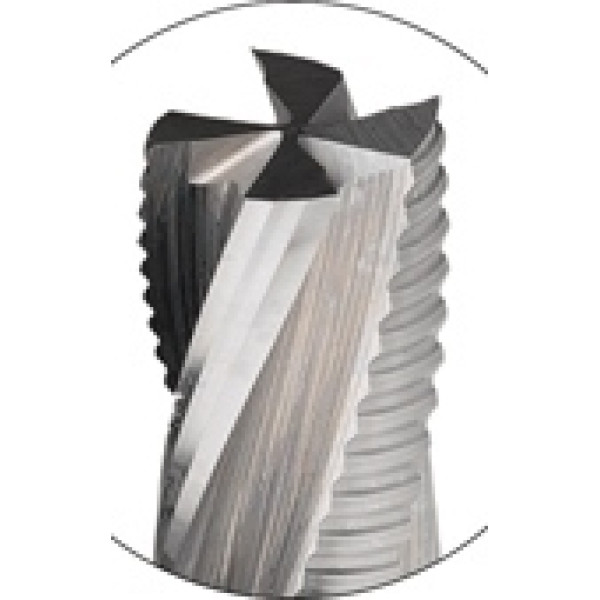 Картинка - Фреза спиральная черновая – позитив VHM D = 16 I = 055 L = 110 S = 16 RH Z = 2 + 2