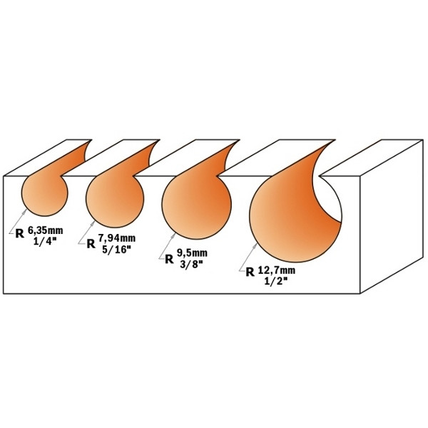 Картинка - Фреза сферическая HM R=7,94 D=15,88 I=14,2 S=12,7 L=60,3 (868.658.11)