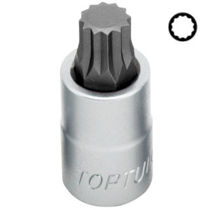 Головка торцева TOPTUL SPLINE M8 L55 мм 1/2" BCHA1608