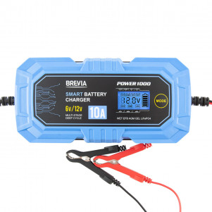 Зарядний пристрій АКБ Brevia Power1000 6V/12V 10A