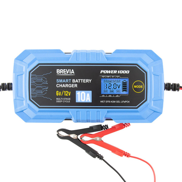 Картинка - Зарядное устройство АКБ Brevia Power1000 6V/12V 10A