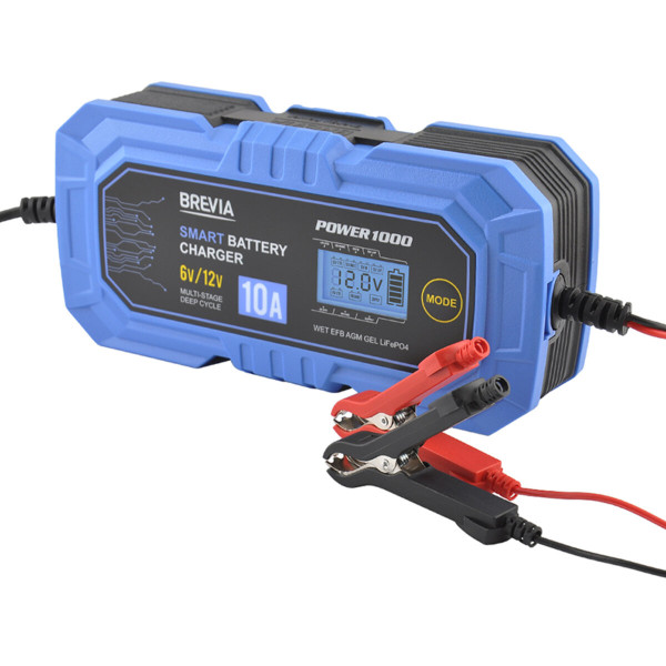 Картинка - Зарядное устройство АКБ Brevia Power1000 6V/12V 10A