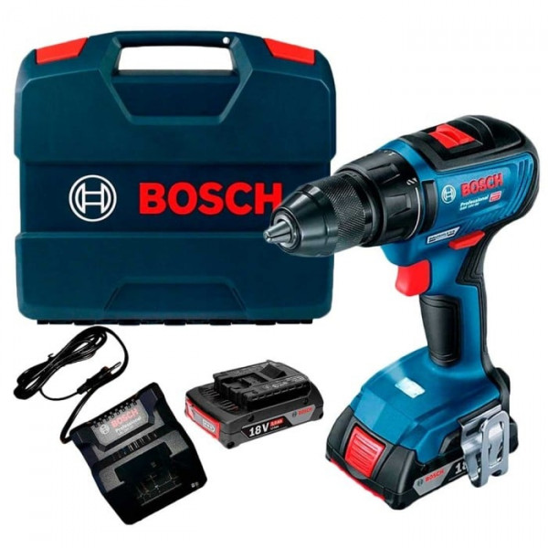 Картинка - Дрель-шуруповерт аккумуляторный Bosch GSR 18V-50 (06019H5000)