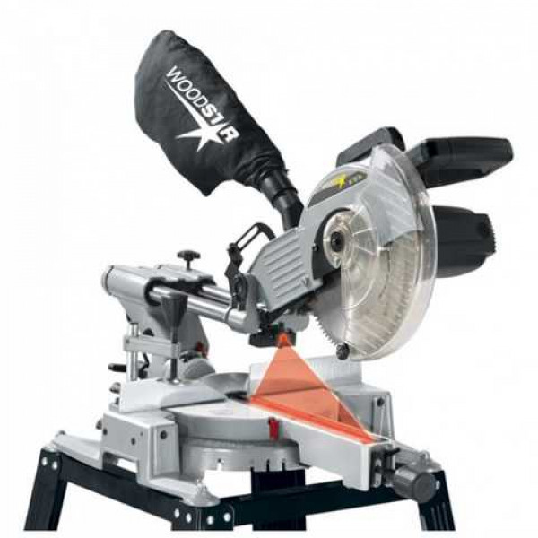 Картинка - Торцовочная пилка с протяжкой и подставкой 1.8 кВт. диск 254 мм