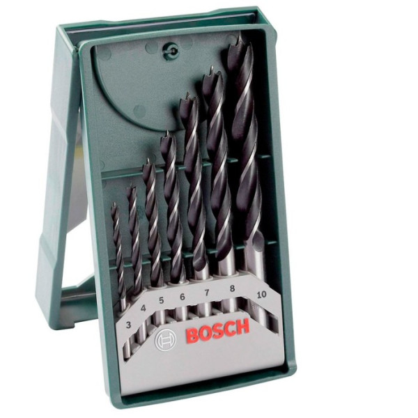 Картинка - Набор сверл по дереву Bosch Mini-X-Line 7 шт (2607019580)