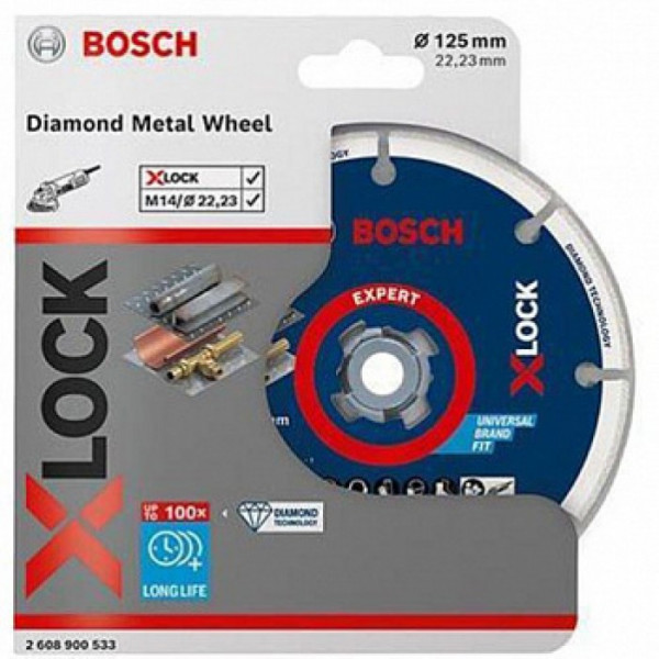Картинка - Диск алмазный Bosch X-Lock Expert 125x22.23 мм (2608900533)