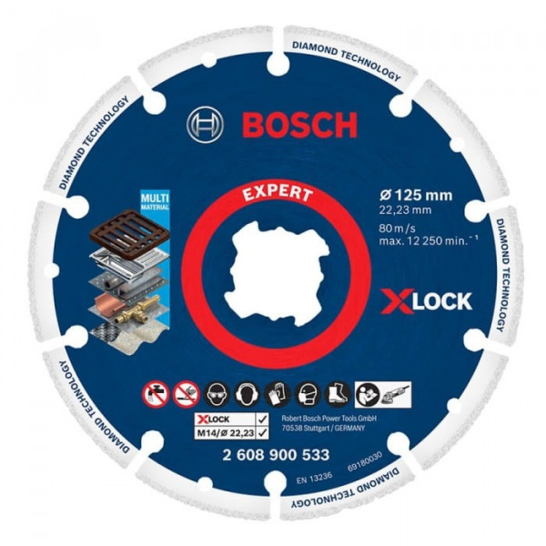 Картинка - Диск алмазный Bosch X-Lock Expert 125x22.23 мм (2608900533)