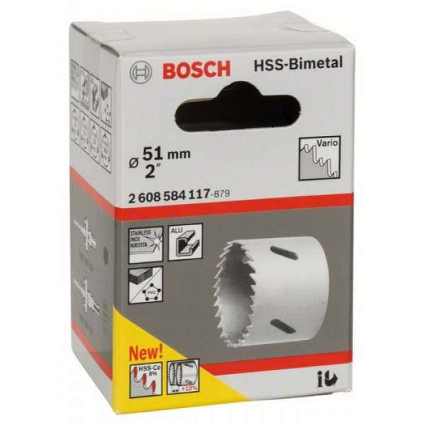 Картинка - Коронка Bosch HSS-Bimetall 51 мм (2608584117)