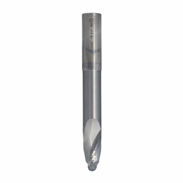 Картинка - Фреза ITA TOOLS VHM Z2 D=20 I=40 L=150 S=20 RH чистовая радиус R=10 редукция I2=100 0,5мм позитив тип 3D SQ32.20.040.150.20R