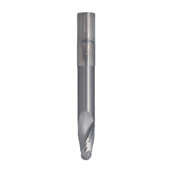 Картинка - Фреза ITA TOOLS VHM Z2 D=20 I=40 L=150 S=20 RH чистовая радиус R=10 редукция I2=100 0,5мм позитив тип 3D SQ32.20.040.150.20R