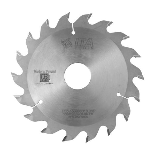 Картинка - Пила ITA TOOLS D=150 F=30 Z=18 K/P=3,0/2,0 P05.150030018.30P