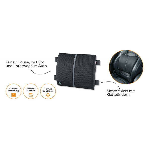 Картинка - Электрогрелка - подушка под поясницу ортопедическая Beurer HK 70