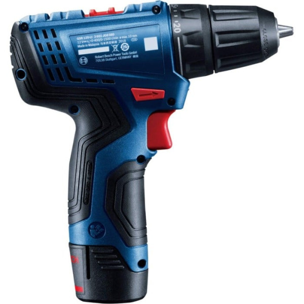 Картинка - Аккумуляторная дрель-шуруповерт Bosch GSR 120-LI Professional (06019G8000)