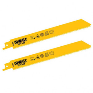 Полотно пильное DeWALT по твёрдым метериалам, лёгкий бетон,кирпич,керамика, для сабельных пил, 2 шт.