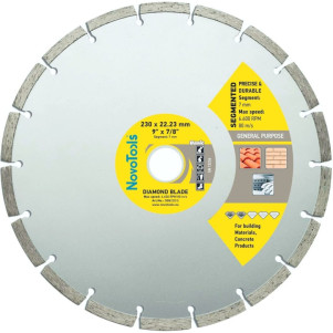 Диск алмазний NovoTools Basic 230 x 22,23 мм, Сегмент