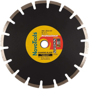 Диск алмазний NovoTools Profi 300 x 25,4 мм, Асфальт