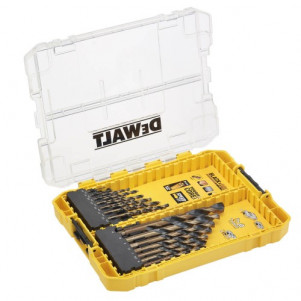 Набор сверл по металлу DeWALT Black&Gold HSS-G, 21 шт, кейс ToughCase