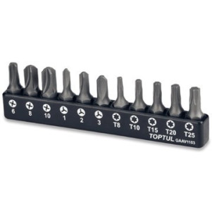 Набор бит TOPTUL 1/4" 11 шт GAAV1103 Набор бит TOPTUL 1/4" 11 шт GAAV1103