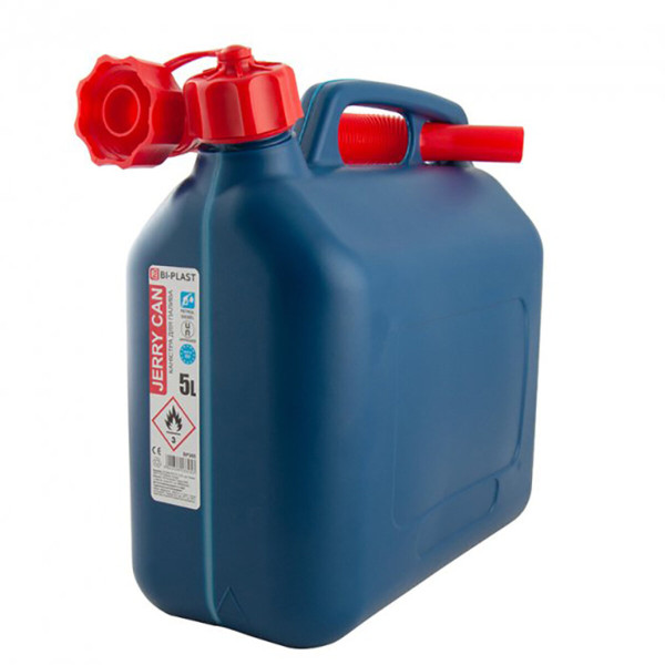 Фото - Каністра Bi-Plast пластикова HDPE для палива 5л з лійкою