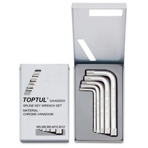 Набір ключів TOPTUL SPLINE М5-М12 GAAD0501