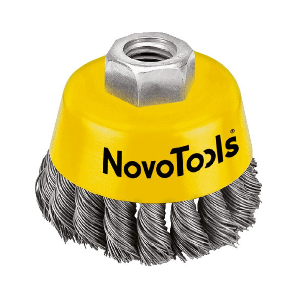 Фото - Щітка торцева NovoTools 75, плетений дріт