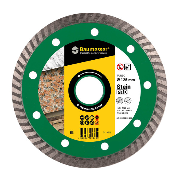 Картинка - Круг алмазный отрезной Turbo 125x2,2x8x22,23 Stein PRO