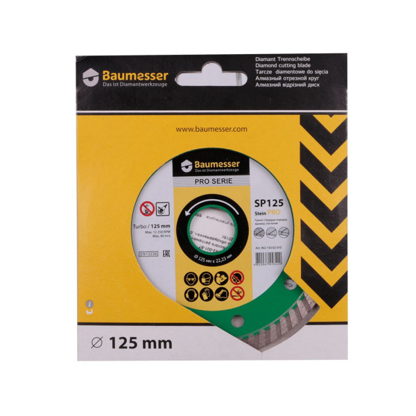 Картинка - Круг алмазный отрезной Turbo 125x2,2x8x22,23 Stein PRO