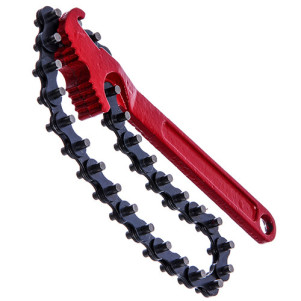 Съемник масляного фильтра HESHITOOLS цепной с ручкой HS-E1088A