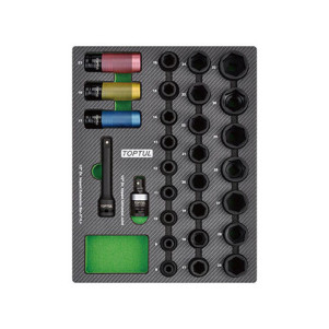 Набір ударних головок TOPTUL 1/2" 8-32 мм 29 шт GEB2902