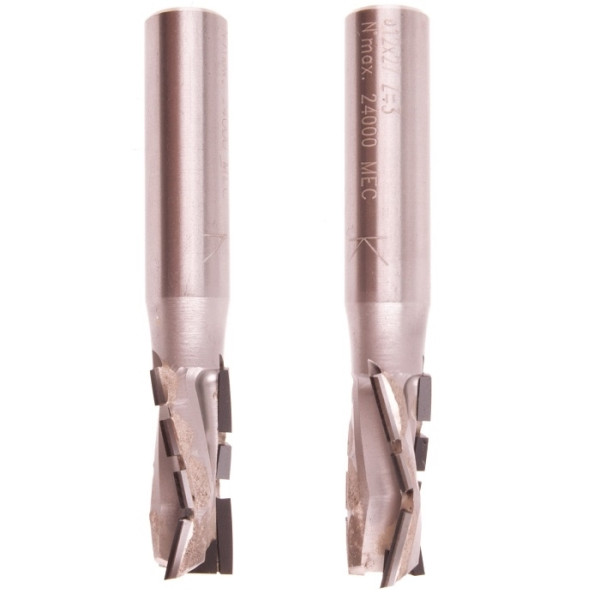 Картинка - Фреза алмазная D=12 I=27 S=12x40 L=77,5 RH Z=3 H2.5 TURBO/корпус DENSIMET DTE