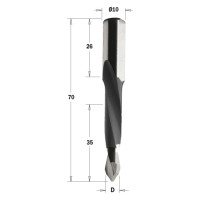 Сверло P HW D = 5 I = 35 L = 70 S = 10x26 RH XTREME-HW (314.050.41)