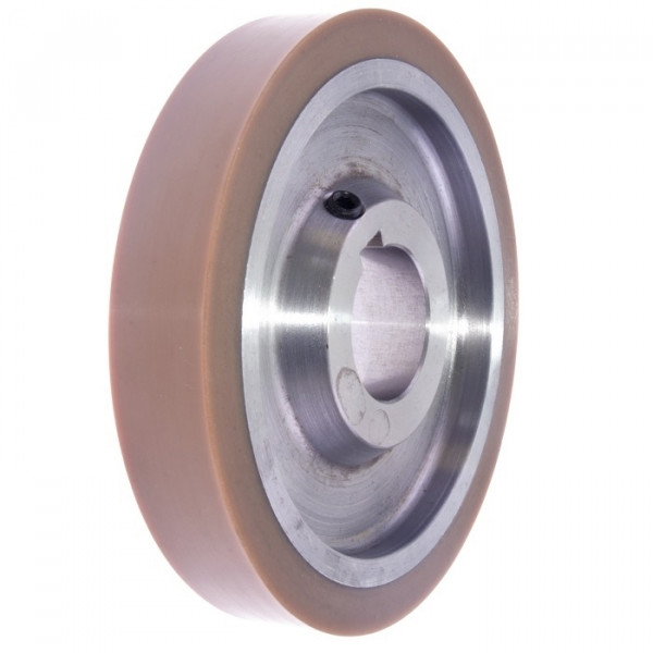 Картинка - Ролик 140-25-35-10 V резинка 70 ShA коричневый Weinig / Leadermac
